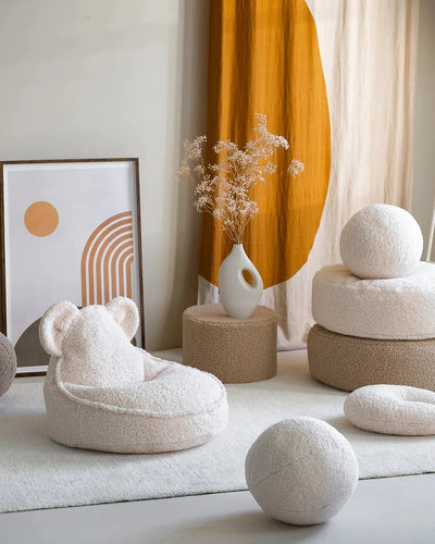 Zitzak Rond Cream White by WigiWama