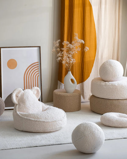 Zitzak Rond Cream White - depauwwonen