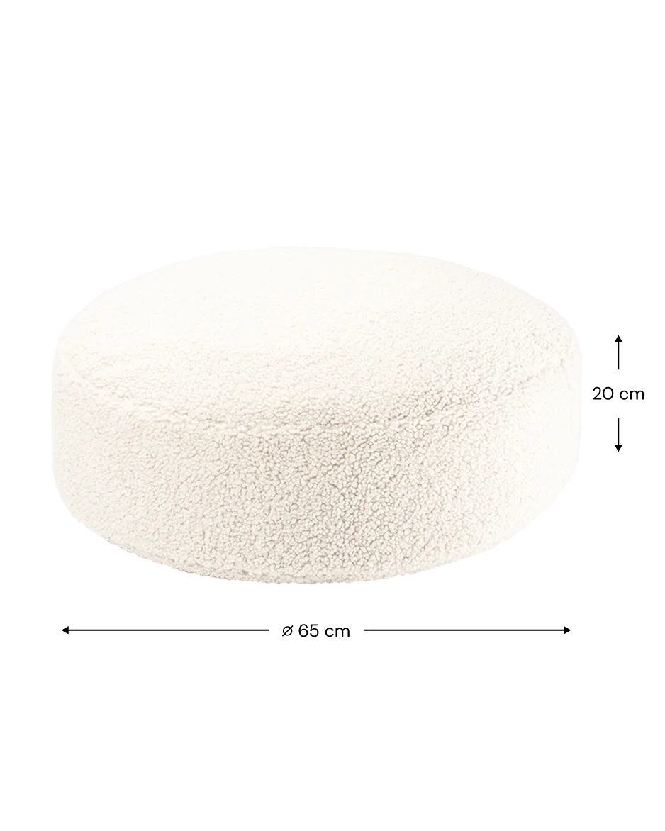 Zitzak Rond Cream White - depauwwonen