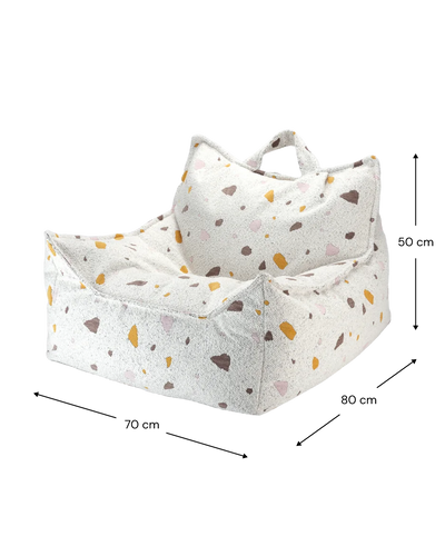 Zitzak Stoel Terrazzo Marmer by WigiWama