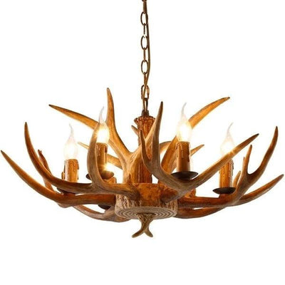 Kroonluchter Ree Gewei | 6 lichts by Wild'nChic