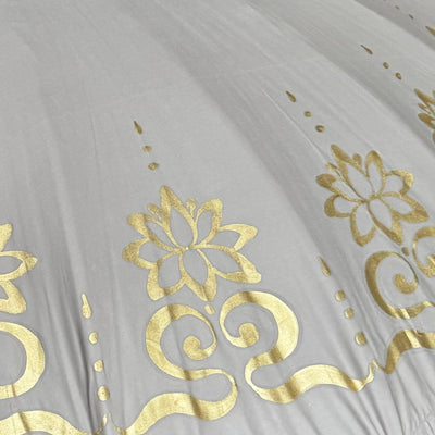 Parasol Bali Nusa Ceningan | Taupe/Goud 250cm by Wild'nChic