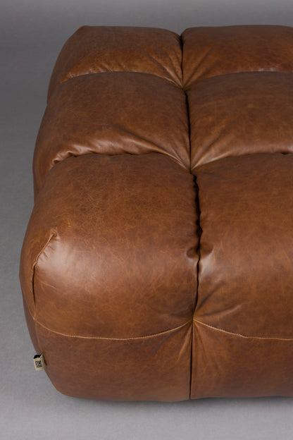 Hocker Hackman Leather Chocolate