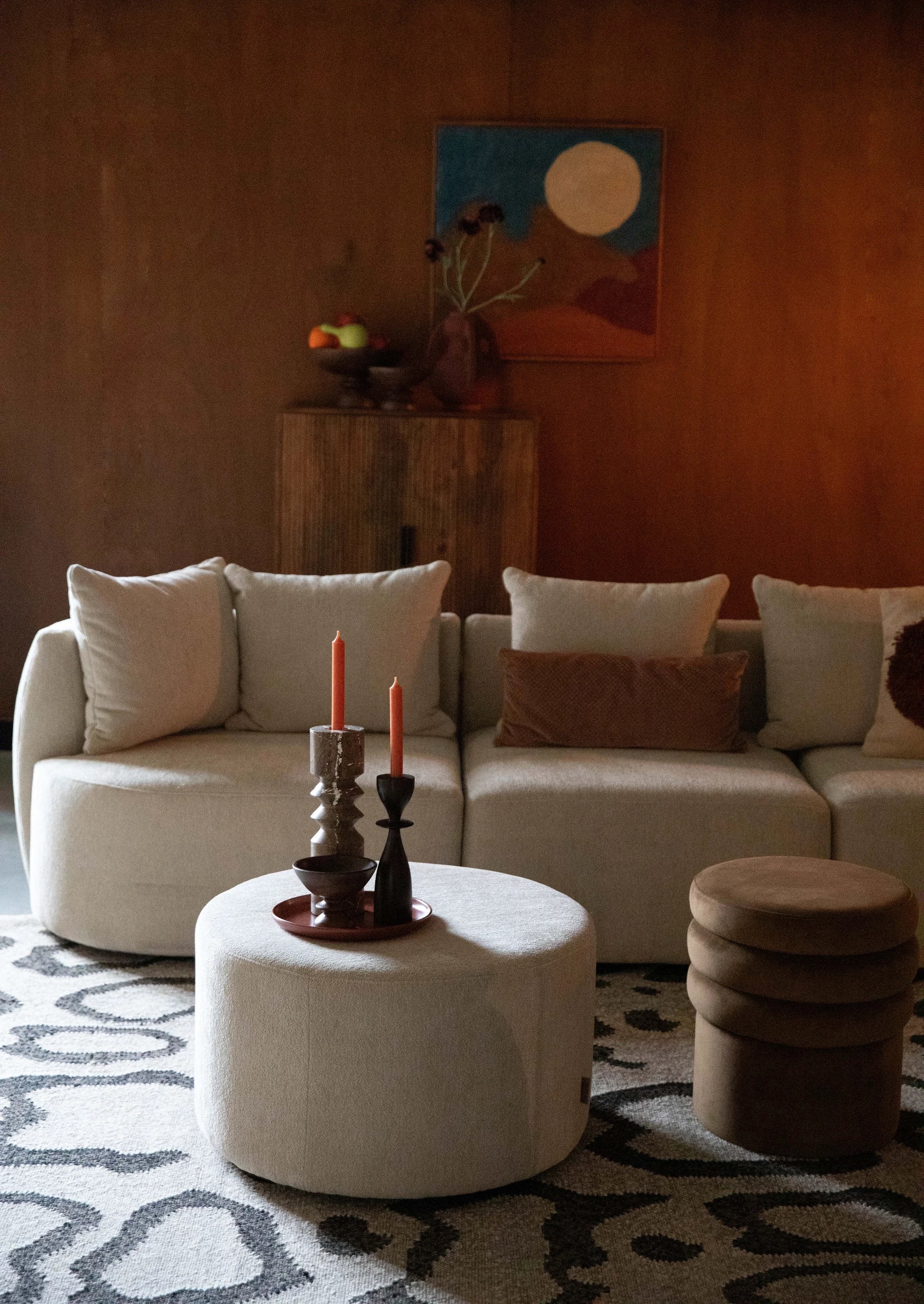 Poef Rocca Latte by Dutchbone