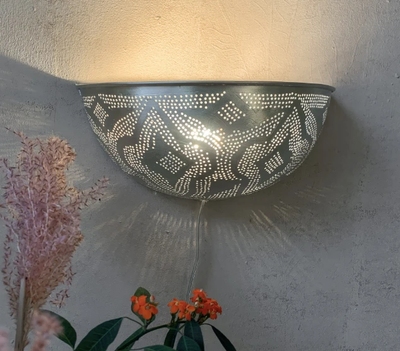 Wandlamp Filigrain Ball Lace Zilver by Zenza